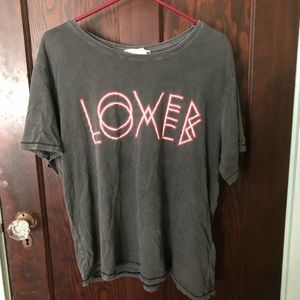 Gray Acid washed Tee